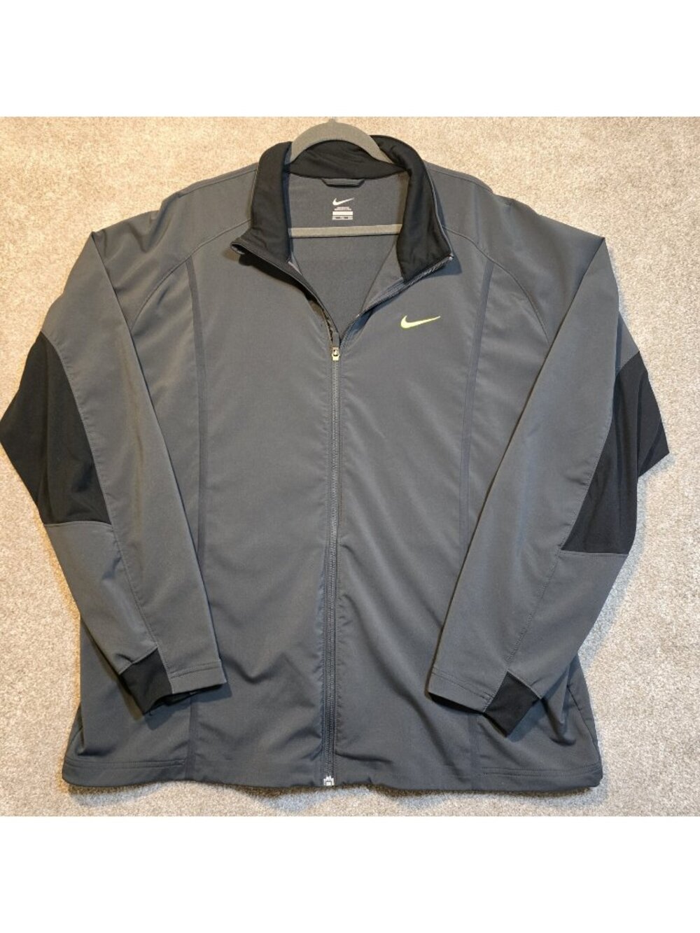 Nike Roger Federer RF Tennis Warm Up Full Zip Gray Jacket 446913-060 Men's XXL